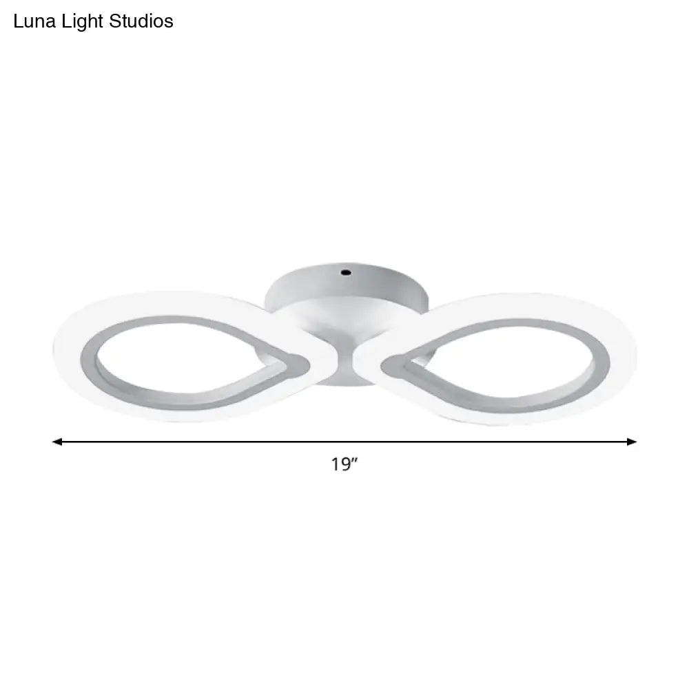 DecorBites™ Modern Waterdrop Acrylic Wall Sconce Light - Simple Design with White LED, 1/2 Lights - Elegant Wall Lighting Fixture