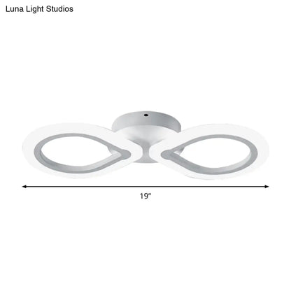 DecorBites™ Modern Waterdrop Acrylic Wall Sconce Light - Simple Design with White LED, 1/2 Lights - Elegant Wall Lighting Fixture