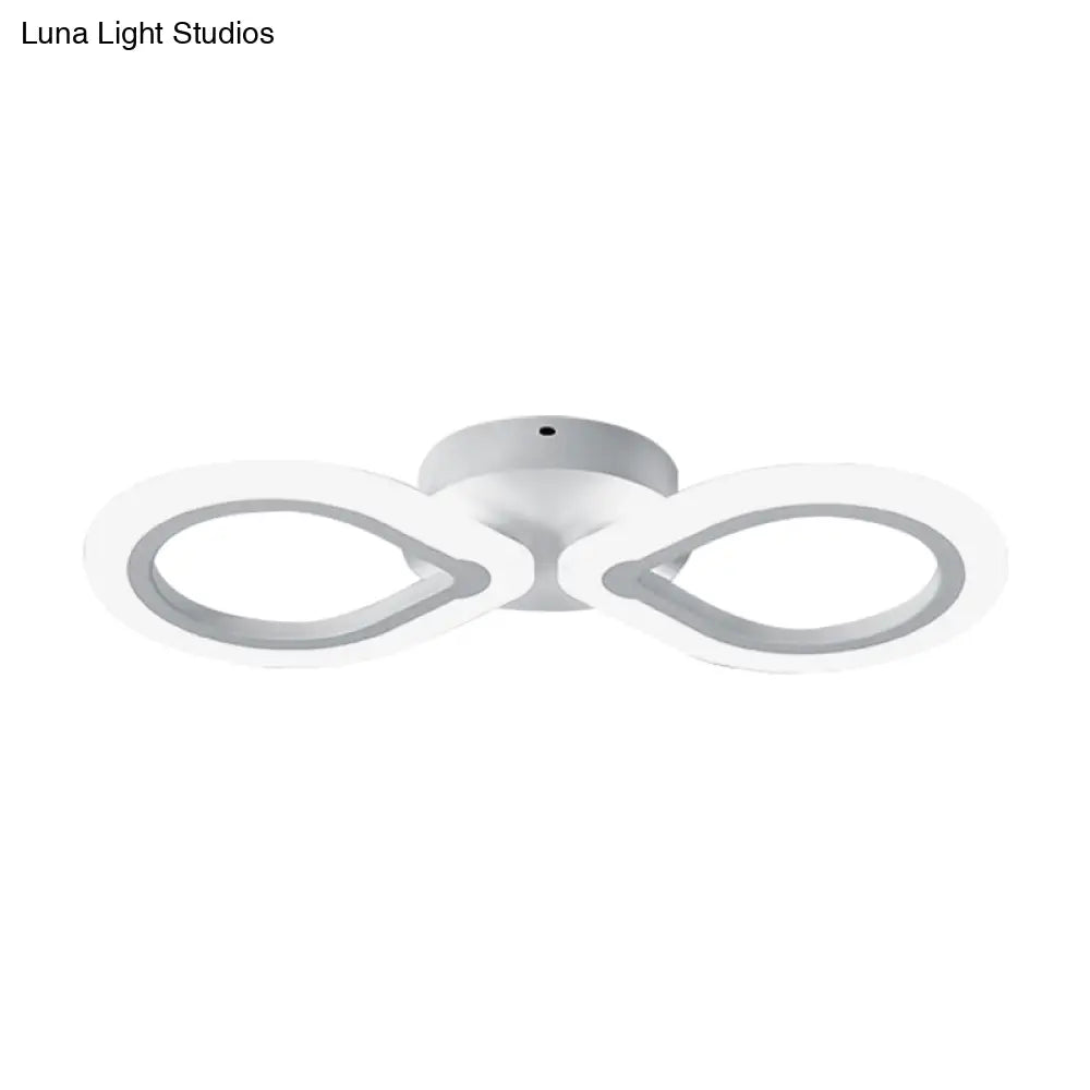 DecorBites™ Modern Waterdrop Acrylic Wall Sconce Light - Simple Design with White LED, 1/2 Lights - Elegant Wall Lighting Fixture