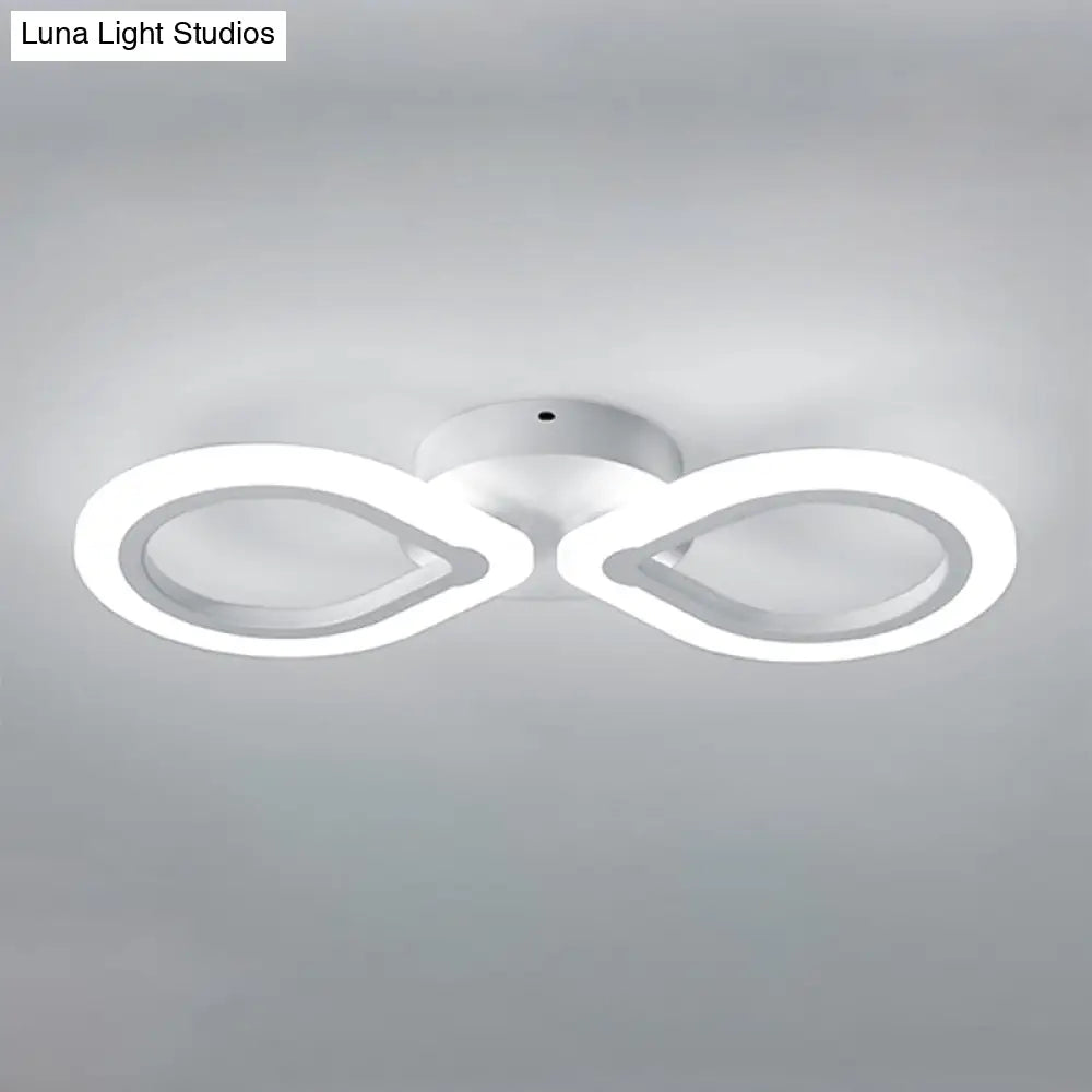 DecorBites™ Modern Waterdrop Acrylic Wall Sconce Light - Simple Design with White LED, 1/2 Lights - Elegant Wall Lighting Fixture