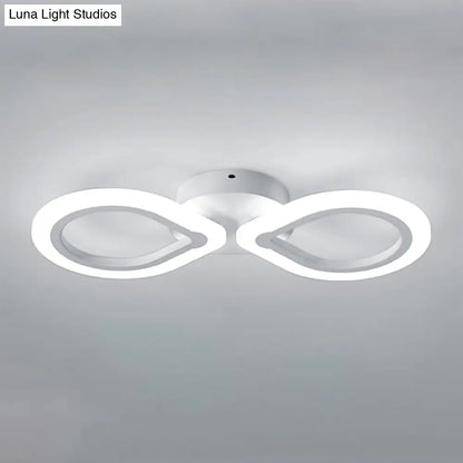 DecorBites™ Modern Waterdrop Acrylic Wall Sconce Light - Simple Design with White LED, 1/2 Lights - Elegant Wall Lighting Fixture