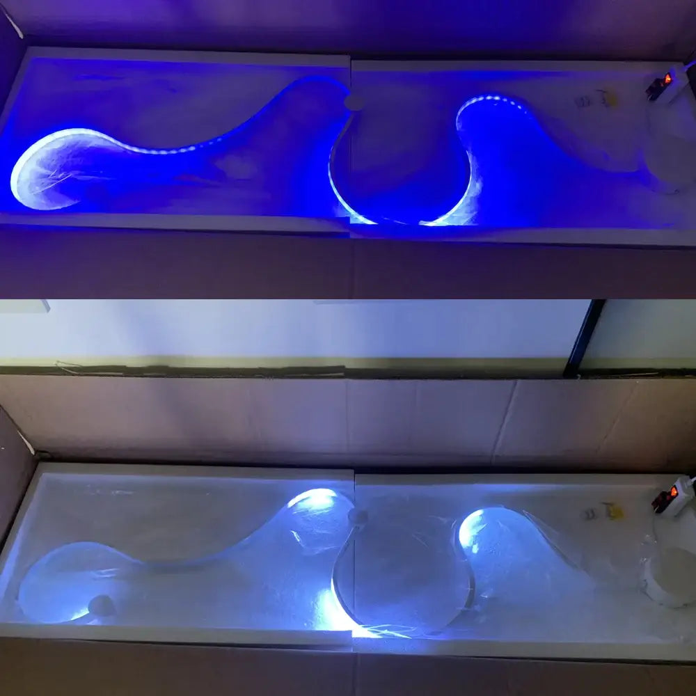 Modern wave black rgb led wall lights living room decor