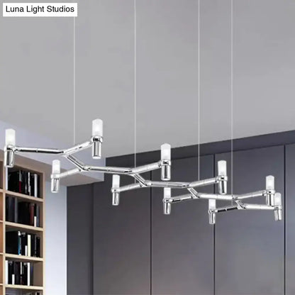 Modern white 10-head aluminum alloy ceiling pendant kitchen light
