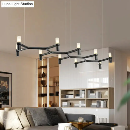 Modern white 10-head aluminum alloy ceiling pendant kitchen light