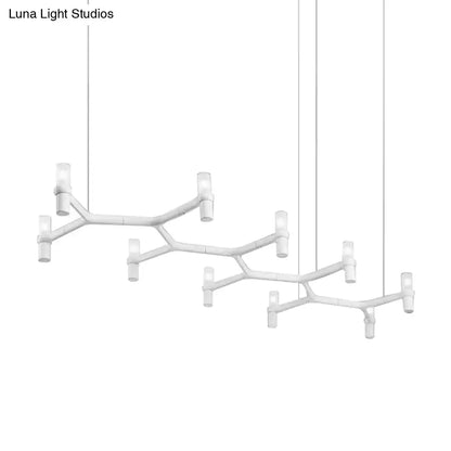 Modern white 10-head aluminum alloy ceiling pendant kitchen light
