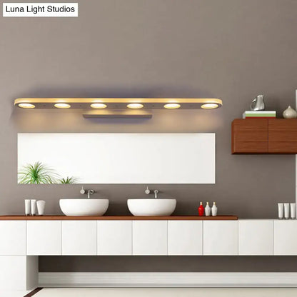 Modern white 3-light led vanity wall light bathroom warm white light
