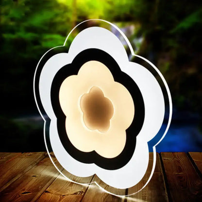Modern white acrylic cloud led table lamp for bedroom