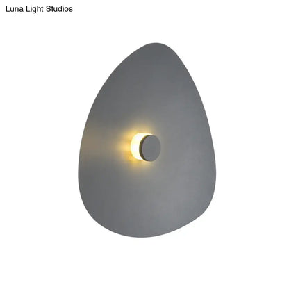 Modern white acrylic flaky sconce light bedroom wall fixture