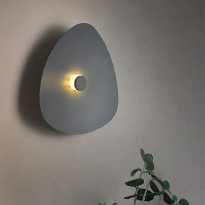 Modern white acrylic flaky sconce light bedroom wall fixture