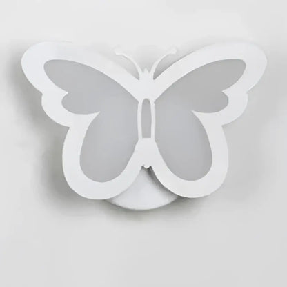 Modern white acrylic led wall sconce – childrens bedroom decor