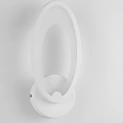 Modern white acrylic led wall sconce – childrens bedroom decor
