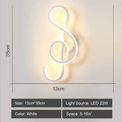 Modern white acrylic led wall sconce light for bedroom corridor