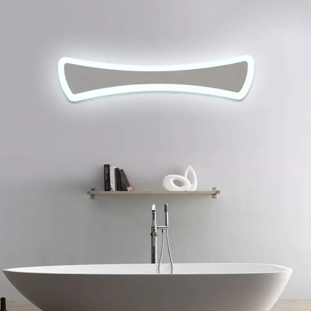 Modern white acrylic wall sconce lighting bathroom led mirror lamp