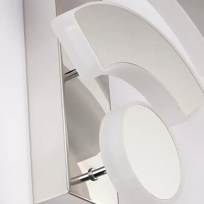 Modern white acrylic wifi wall light for bedroom