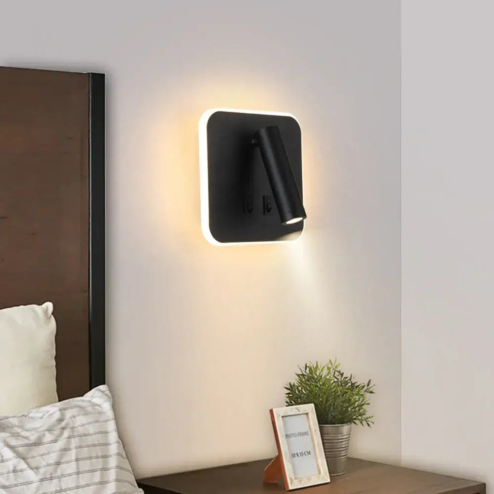 Modern white adjustable 10w wall light sconce – bedroom reading lamp