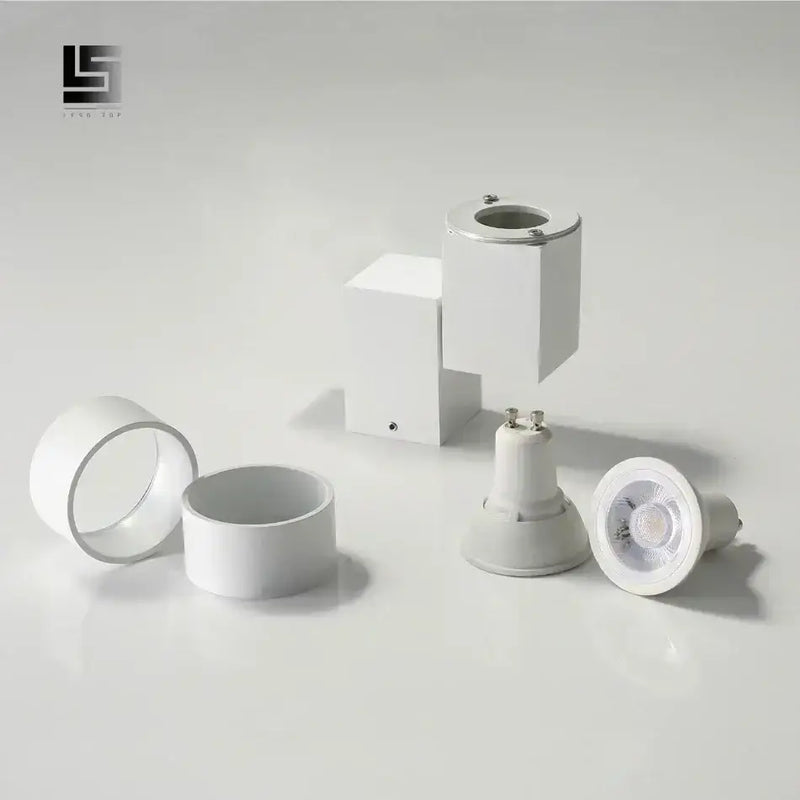 Modern white adjustable angle downlight living room spotlight fixture