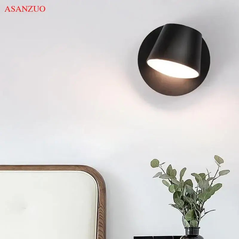 Modern white adjustable led wall lamps for bedroom and living room