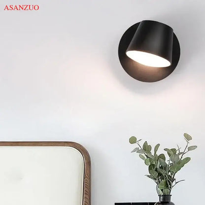 Modern white adjustable led wall lamps for bedroom and living room