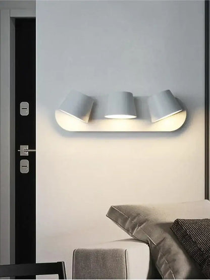 Modern white adjustable led wall lamps for bedroom and living room