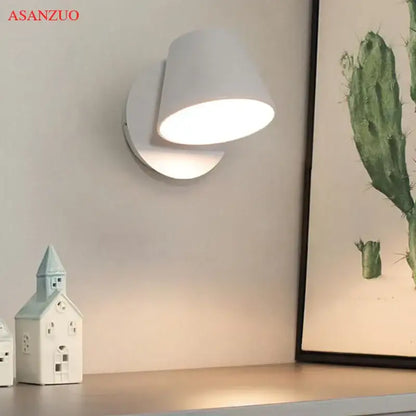 Modern white adjustable led wall lamps for bedroom and living room