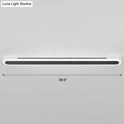 Modern white and black acrylic bar wall lamp corridor light 110v 240v