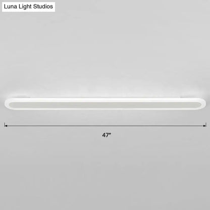 Modern white and black acrylic bar wall lamp corridor light 110v 240v