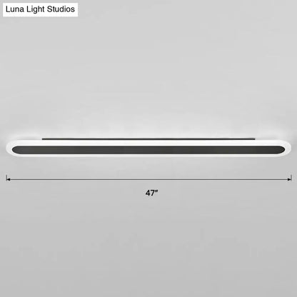 Modern white and black acrylic bar wall lamp corridor light 110v 240v