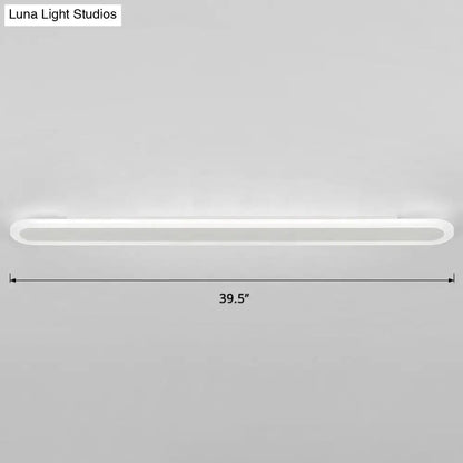 Modern white and black acrylic bar wall lamp corridor light 110v 240v