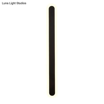 Modern white and black acrylic bar wall lamp corridor light 110v 240v