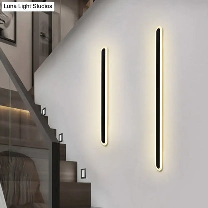 Modern white and black acrylic bar wall lamp corridor light 110v 240v