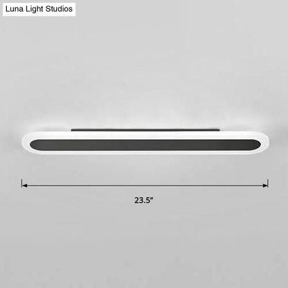 Modern white and black acrylic bar wall lamp corridor light 110v 240v