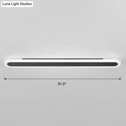 Modern white and black acrylic bar wall lamp corridor light 110v 240v