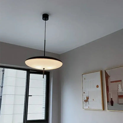Modern white and black acrylic pendant light kitchen decor