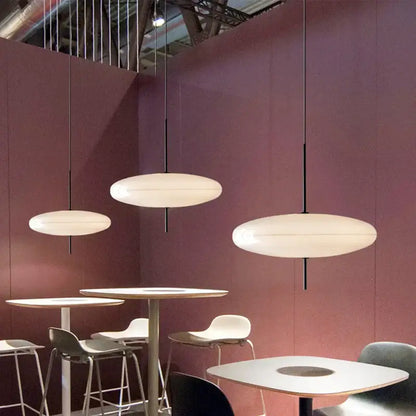 Modern white and black acrylic pendant light kitchen decor
