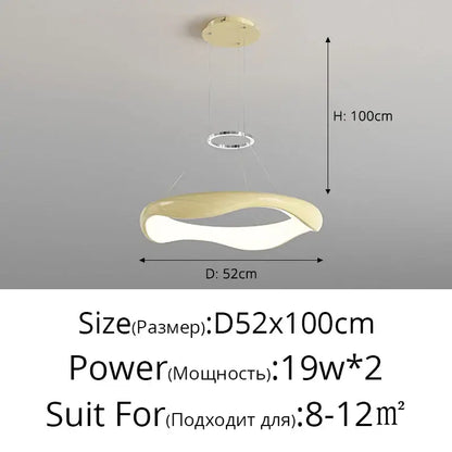 Modern white and black chrome pendant lamp for dining room