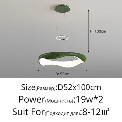 Modern white and black chrome pendant lamp for dining room