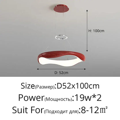 Modern white and black chrome pendant lamp for dining room