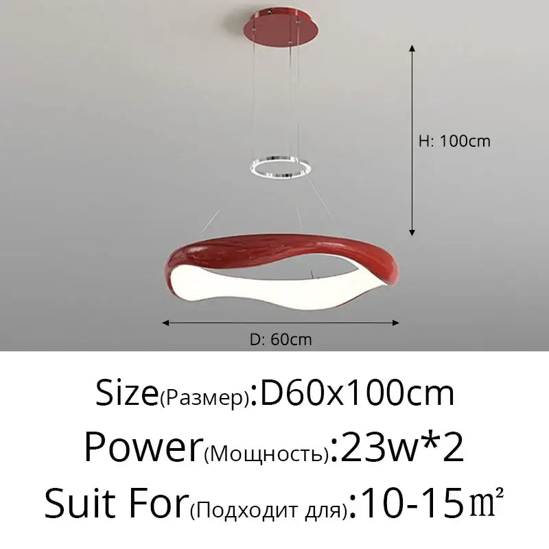 Modern white and black chrome pendant lamp for dining room