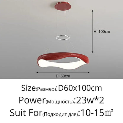 Modern white and black chrome pendant lamp for dining room