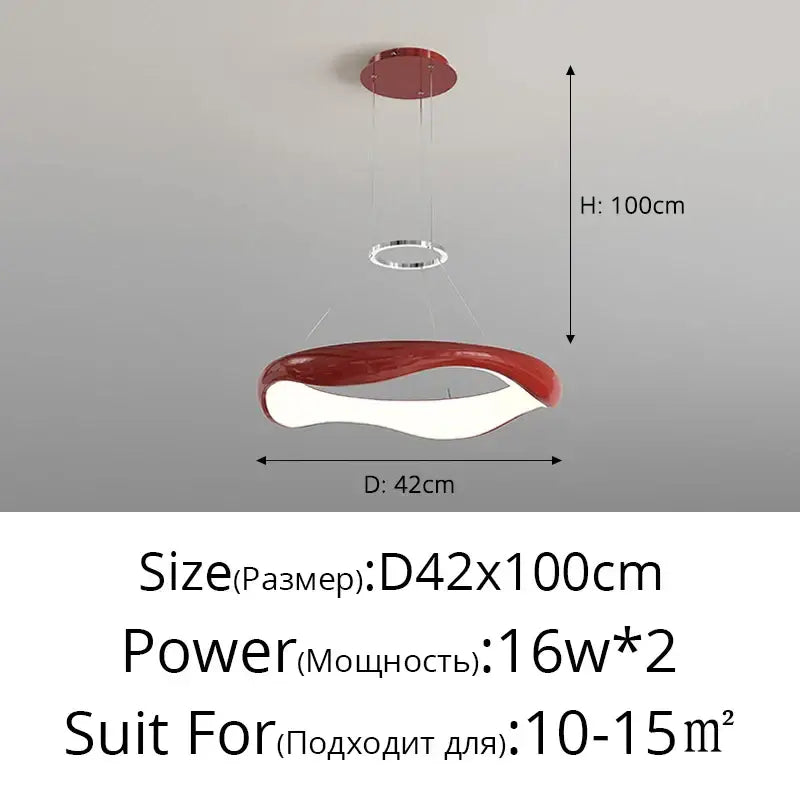 Modern white and black chrome pendant lamp for dining room