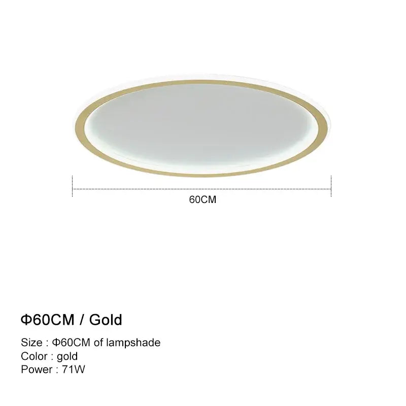 Modern white and black dimmable led ceiling light for living room