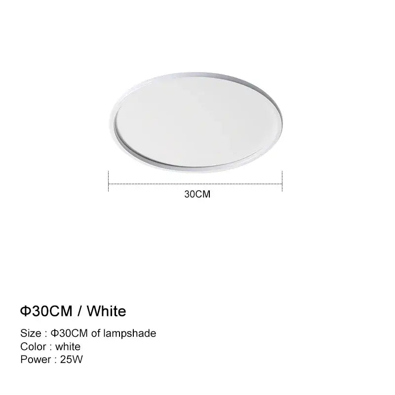 Modern white and black dimmable led ceiling light for living room
