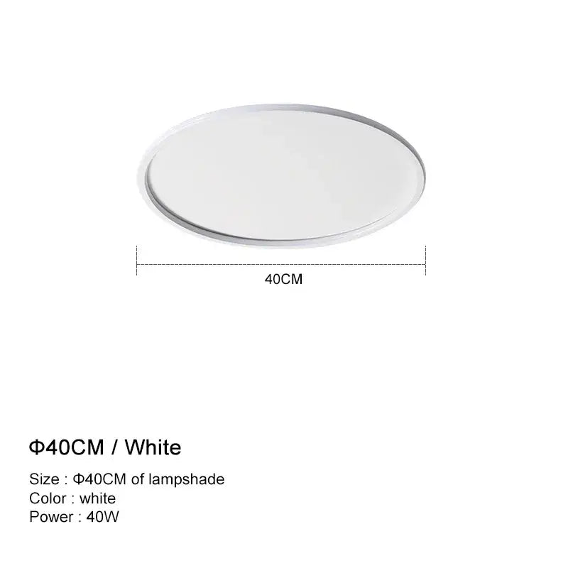 Modern white and black dimmable led ceiling light for living room