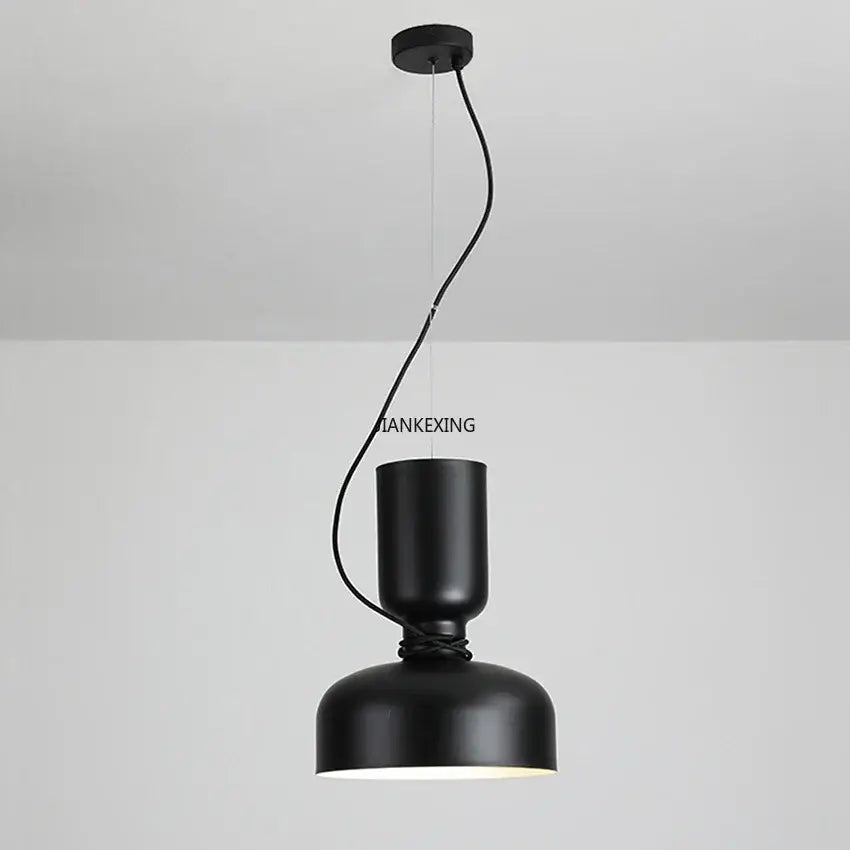 Modern white and copper ceramic pendant light dining room