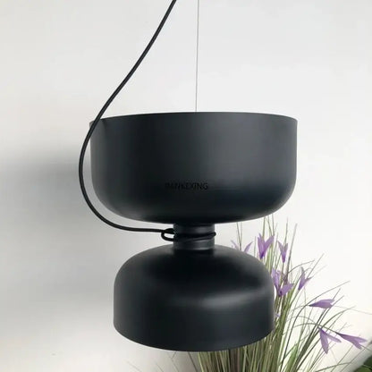 Modern white and copper ceramic pendant light dining room