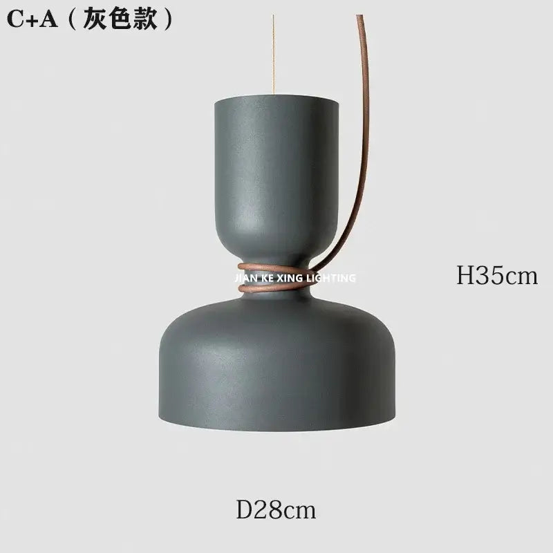 Modern white and copper ceramic pendant light dining room