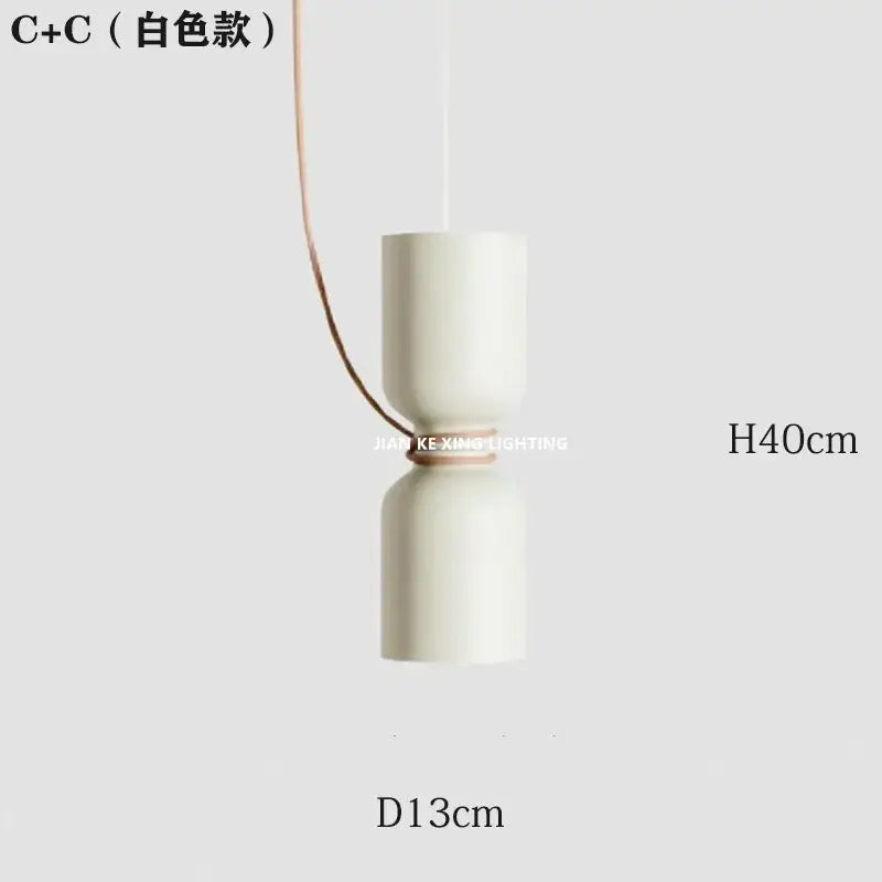 Modern white and copper ceramic pendant light dining room