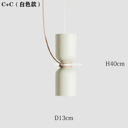 Modern white and copper ceramic pendant light dining room