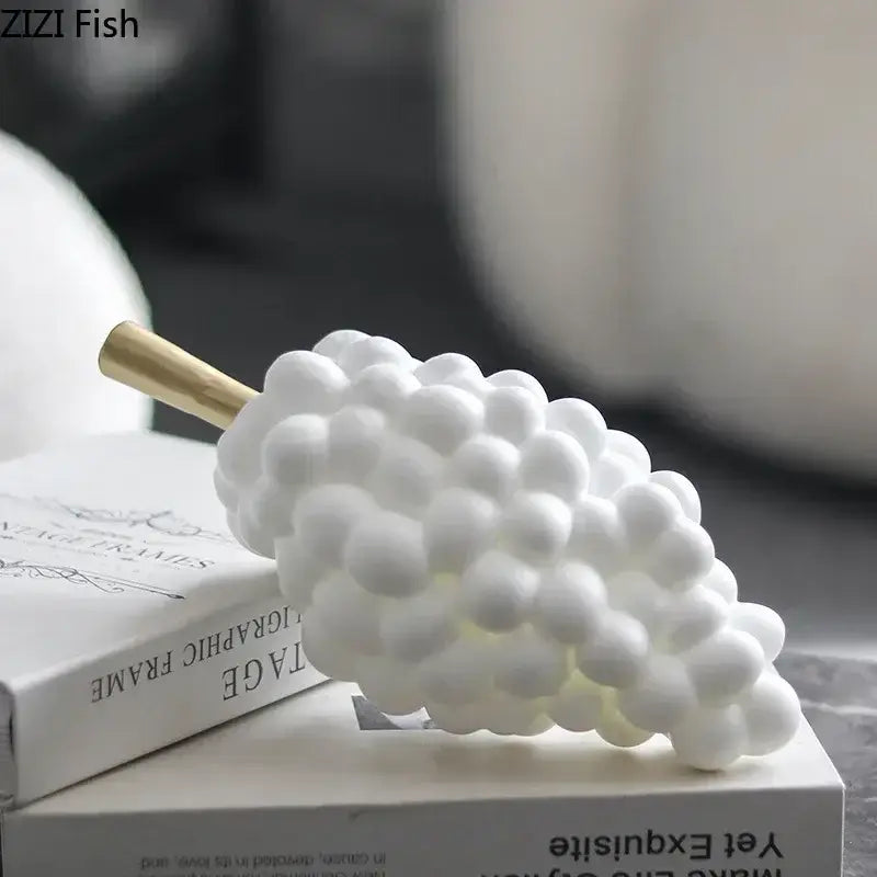 Modern white and gold grape skewer desk ornament dining room decor