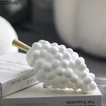 Modern white and gold grape skewer desk ornament dining room decor